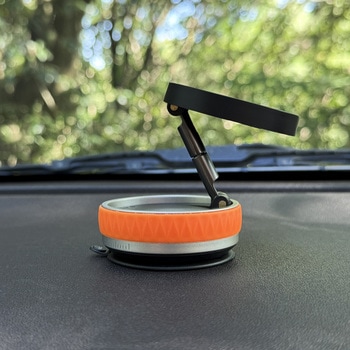 MagSafe対応 車載ホルダー ダッシュボード用 真空吸着固定 Bタイプ ブラック MagSafe非対応機種・ケースも使える 車体固定補助 - Smart Stock