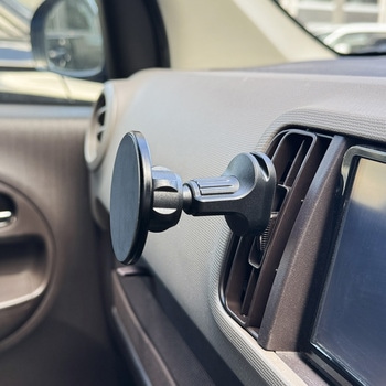 MagSafe対応 車載ホルダー エアコン吹き出し口用 ブラック MagSafe非対応機種・ケースも使える - Smart Stock