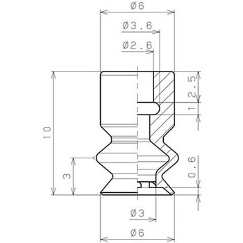 真空パッドベローズタイプ PISCO(ピスコ)