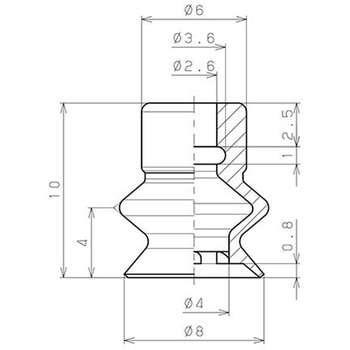 真空パッドベローズタイプ PISCO(ピスコ)