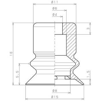真空パッドベローズタイプ PISCO(ピスコ)