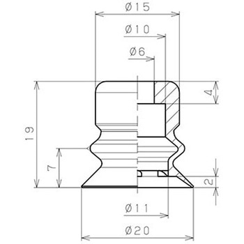 真空パッドベローズタイプ PISCO(ピスコ)