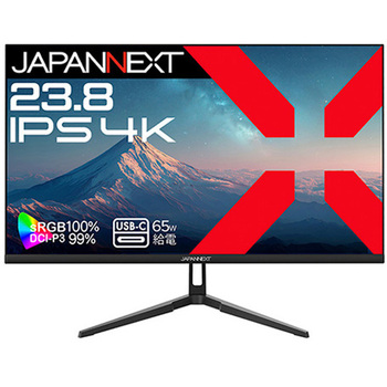液晶ディスプレイ 23.8型/3840×2160/ブラック JAPANNEXT