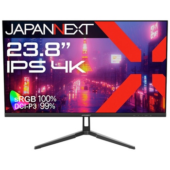 液晶ディスプレイ 23.8型/3840×2160/ブラック JAPANNEXT