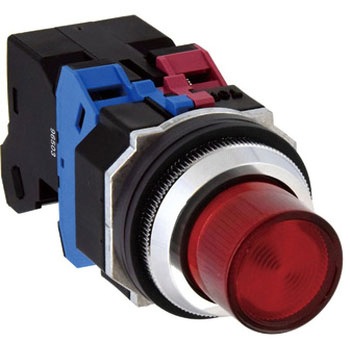 Φ30・亜鉛ダイカスト製シリーズ パイロットライト (突形 LED) BA9S IDEC(和泉電気)