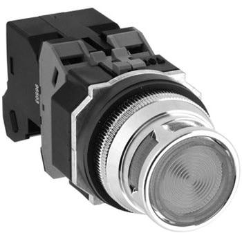 Φ30・亜鉛ダイカスト製シリーズ パイロットライト (突形フルガード付 LED) IDEC(和泉電気)