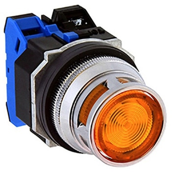Φ30・亜鉛ダイカスト製シリーズ パイロットライト (突形フルガード付 LED) IDEC(和泉電気)