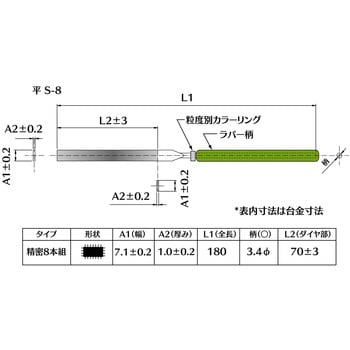 ダイヤモンド電着ヤスリ 平 インターナショナルダイヤ