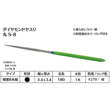 ダイヤモンド電着ヤスリ 丸 インターナショナルダイヤ