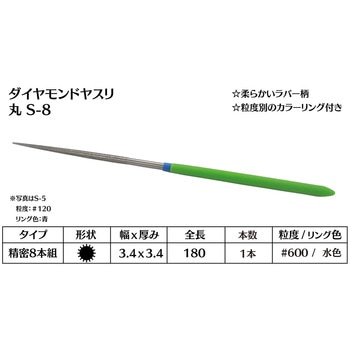 ダイヤモンド電着ヤスリ 丸 インターナショナルダイヤ