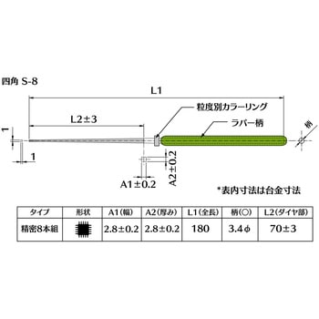 ダイヤモンド電着ヤスリ 四角 インターナショナルダイヤ