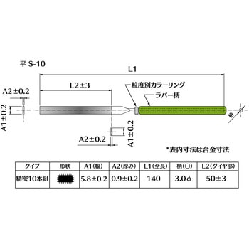 ダイヤモンド電着ヤスリ 平 インターナショナルダイヤ