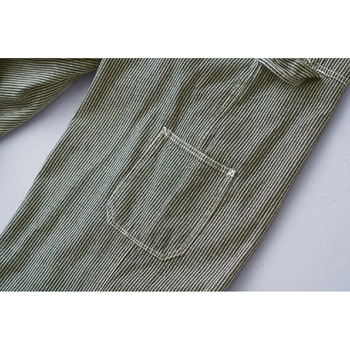 ヒッコリーストライプ サロペット クレ被服