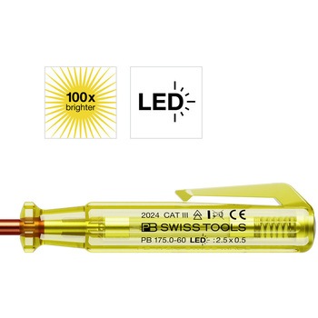 LEDライト付き検電ドライバー - PB SWISS TOOLS(ピービースイスツールズ)