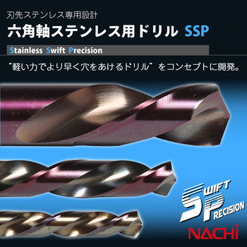 六角軸ステン用ドリル SwiftPrecision NACHI(不二越)