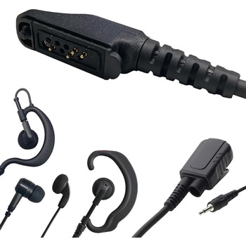 選べる トランシーバー用 イヤホンマイク アイコム ICOM (IC-DU65C、IC-DPR6、IC-DPR7S等 対応) 登録局 分離型 イヤホン マイク トランシーバー 無線機 インカム 用 ウェッジ