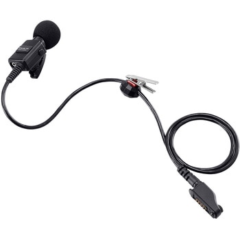 イヤホンマイク タイピンマイクロホン アイコム HM-163A (防水コネクタ/PTTスイッチ付タイピン型マイクロホン) ICOM トランシーバー用 ICOM(アイコム)
