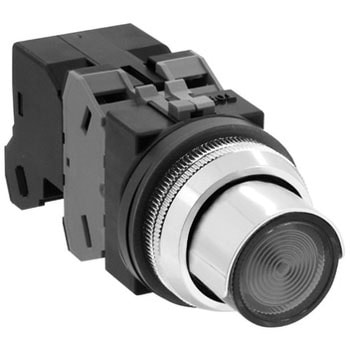 Φ30シリーズ 照光押ボタンスイッチ (突形半ガード付 LED) BA9S IDEC(和泉電気)