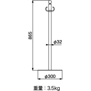 フロアパーティションポール シロクマ