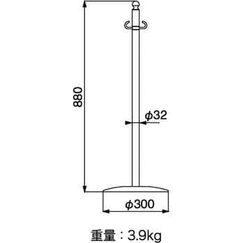 フロアパーティションポール シロクマ
