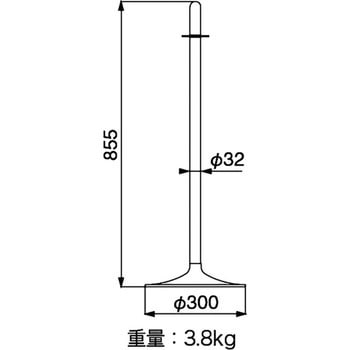 フロアパーティションポール シロクマ