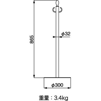 フロアパーティションポール シロクマ