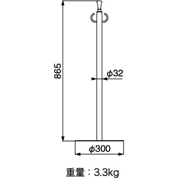フロアパーティションポール シロクマ