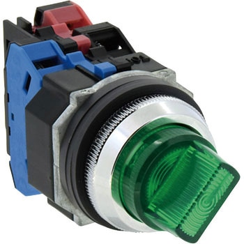 Φ30 亜鉛ダイカスト製シリーズ ASLD形 照光セレクタスイッチ (LED) 90°2ノッチ IDEC(和泉電気)
