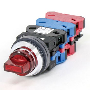 Φ30シリーズ ASLN形 LED照光セレクタスイッチ 45°3ノッチ 2a-2b IDEC(和泉電気)