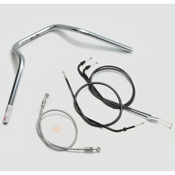 H024-049C ナロー5型 ハンドルSET ハリケーン クロームメッキ色
