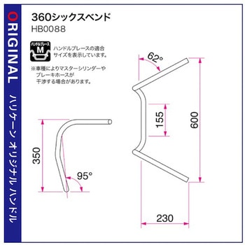 360シックスベンド ハンドルSET ハリケーン