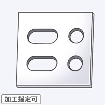 【オーダー】アクリルアルティメットUVカット板_4穴(2長穴+2穴)フリー指定 ノーブランド