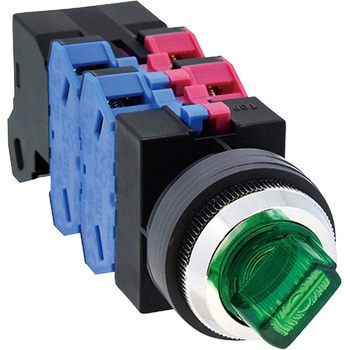 Φ25 TWSシリーズ 照光セレクタスイッチ (LED) 45°3ノッチ 2a-2b IDEC(和泉電気)