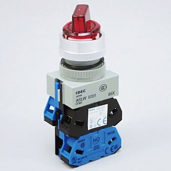 Φ22 TWシリーズ ASLW形 照光セレクタスイッチ(LED) 90°2ノッチ IDEC(和泉電気)