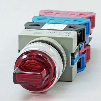 Φ22 TWシリーズ ASLW形 照光セレクタスイッチ(LED) 45°3ノッチ 2a-2b IDEC(和泉電気)