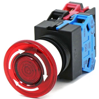TWシリーズ 照光押ボタンスイッチ 大形(Φ40ボタン) プッシュロックターンリセット(LED) IDEC(和泉電気)