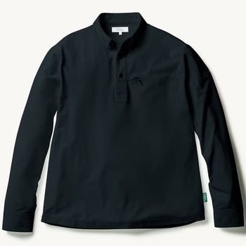 長袖ボタンダウンポロ胸ポケ - 桑和