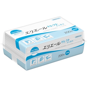 エリエールペーパータオルセレクトエンボスシングル中判 エリエール