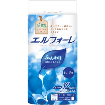 エルフォーレトイレットティシュー12ロールシングル エリエール
