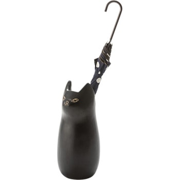傘立て シンプル 陶器 マット コンパクト スリム ねこ 猫 かわいい ホームテイスト