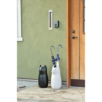 傘立て シンプル 陶器 マット コンパクト スリム ねこ 猫 かわいい ホームテイスト