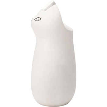 傘立て シンプル 陶器 マット コンパクト スリム ねこ 猫 かわいい ホームテイスト