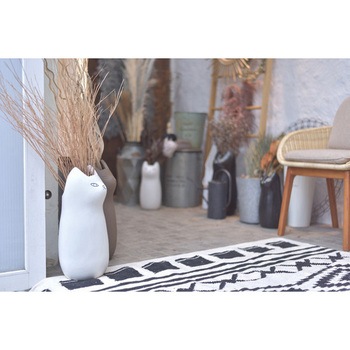 傘立て シンプル 陶器 マット コンパクト スリム ねこ 猫 かわいい ホームテイスト