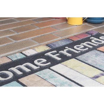 玄関マット ドアマット  約W76×D46(厚み:7mm) - ホームテイスト