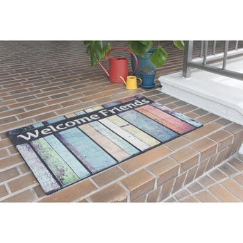 玄関マット ドアマット  約W76×D46(厚み:7mm) - ホームテイスト