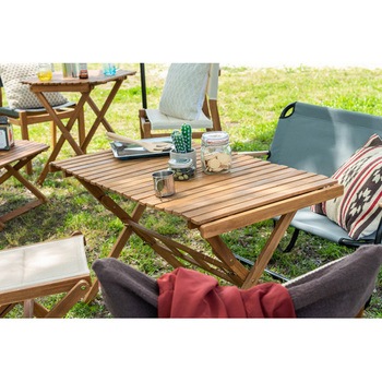 ロールトップハイテーブル L 収納袋付 ホームテイスト