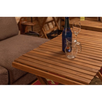 ロールトップハイテーブル L 収納袋付 ホームテイスト