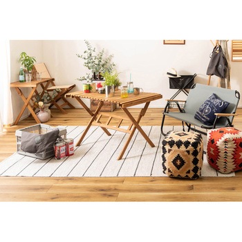 ロールトップハイテーブル L 収納袋付 ホームテイスト