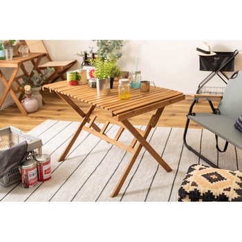 ロールトップハイテーブル L 収納袋付 ホームテイスト