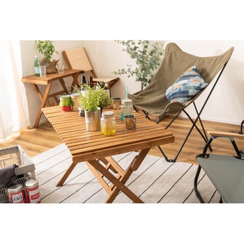 ロールトップハイテーブル L 収納袋付 ホームテイスト